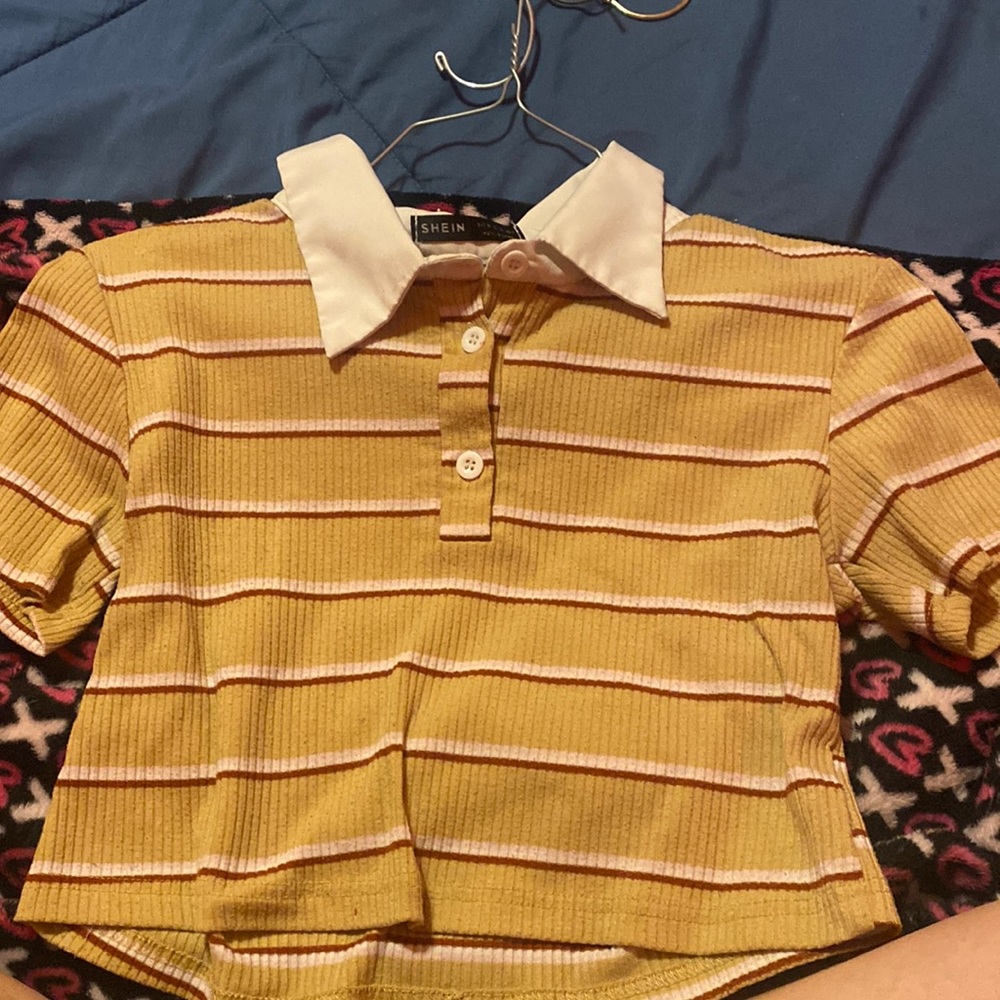 Yellow, Red, White, Pink Polo Tee